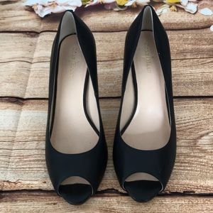 Cole Haan peep toe heels